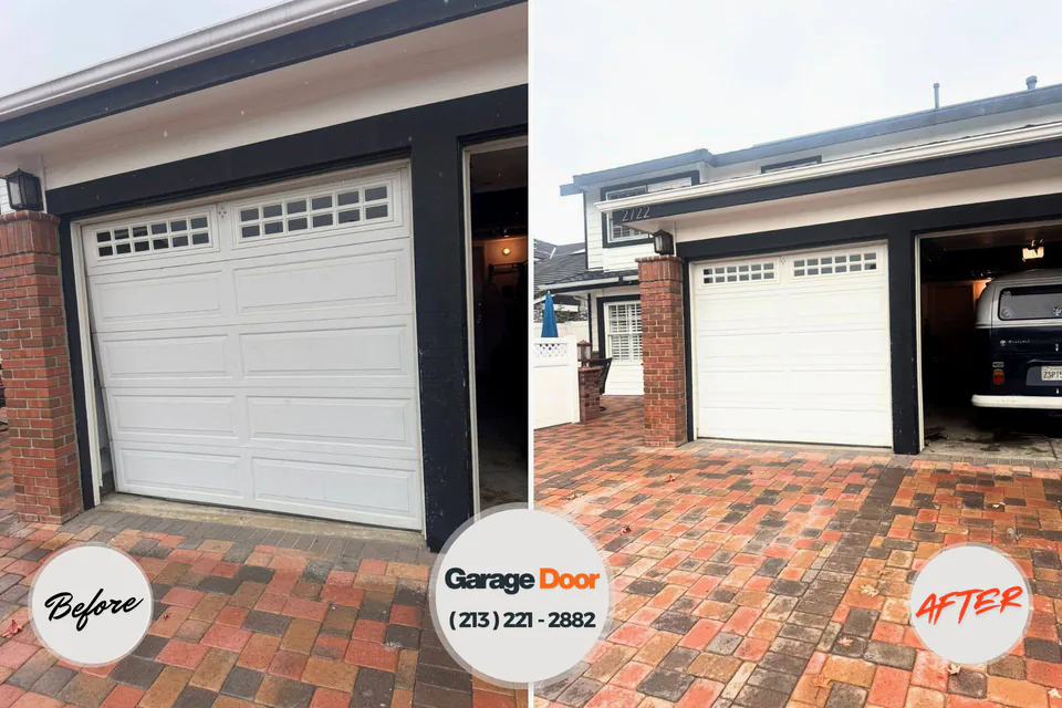 Before and after: garage door repair Willow, AK